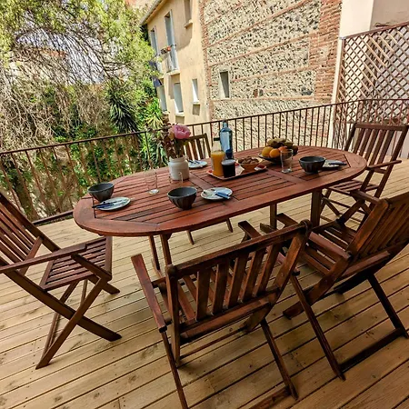 Proche Centre Avec Belle Terrasse Apartamento